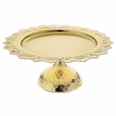 Iliadis Χρυσή Μεταλλική Πιατέλα με Πόδι Φ31x13cm 83307