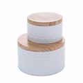Iliadis Set ton 2 Metallika Koutia Lefka F13.5x8cm/F10x6cm 84437