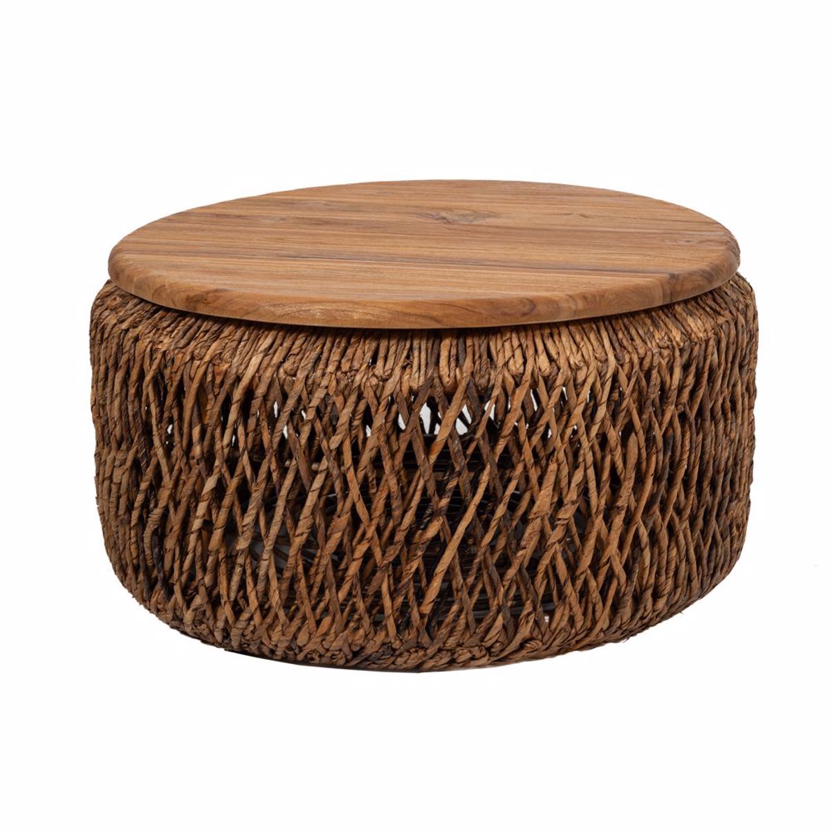 Iliadis Psathino Trapezi Abaca me Apothikeftiko Xoro kai Xulino Kapaki F70x37cm 84871