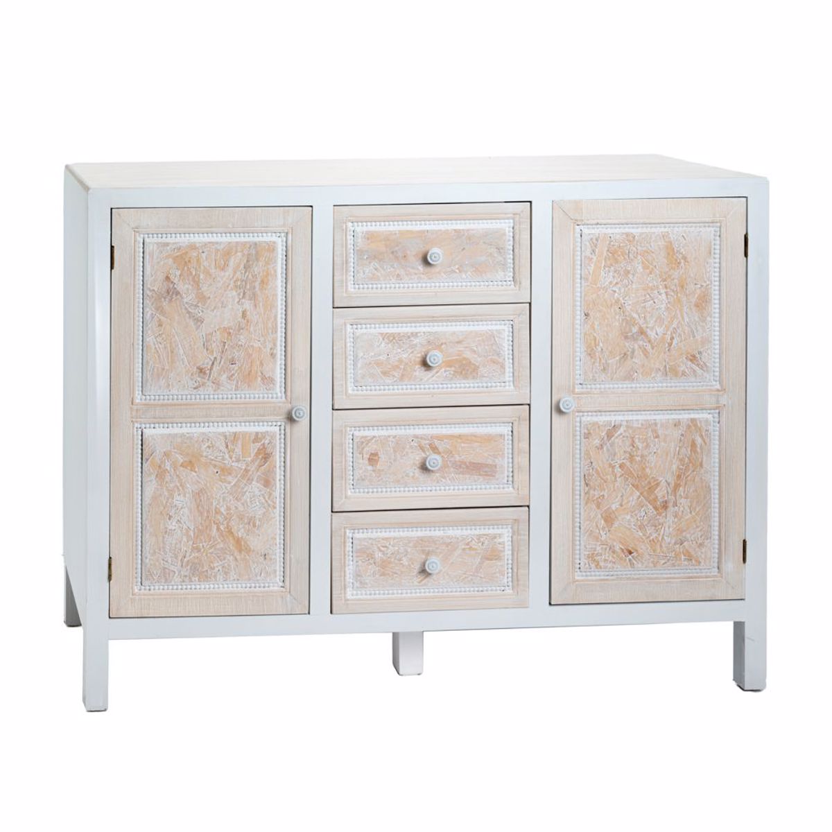 Iliadis Surtariera Xulini Lefki me 2 Ntoulapia kai 4 Surtaria 120x40x90cm 84934