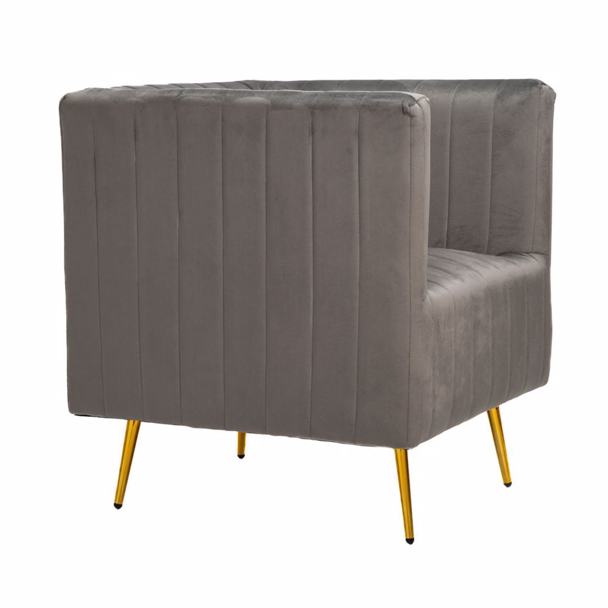 Iliadis Poluthrona Beloudini Ggri me Xrusa Metallika Podia 69x73x80cm 84937