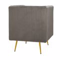 Iliadis Poluthrona Beloudini Ggri me Xrusa Metallika Podia 69x73x80cm 84937