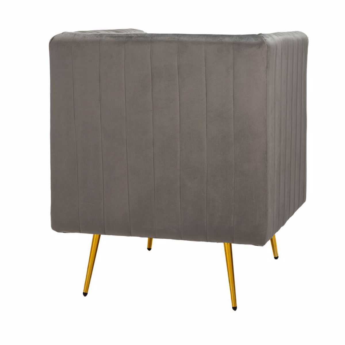 Iliadis Poluthrona Beloudini Ggri me Xrusa Metallika Podia 69x73x80cm 84937