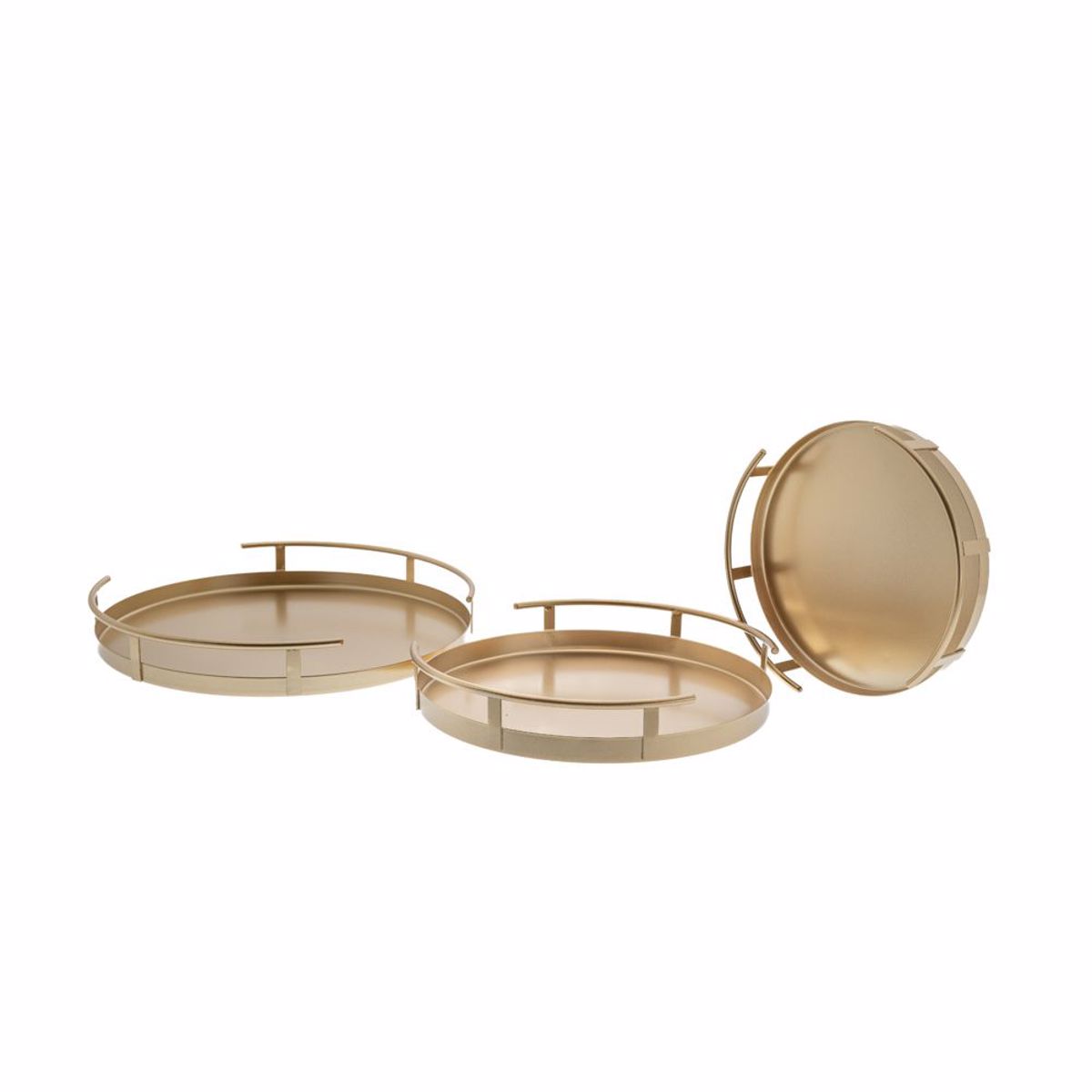 Iliadis Set ton 3 Diskos Xrusos Metallikos F31x4.3cm 85180