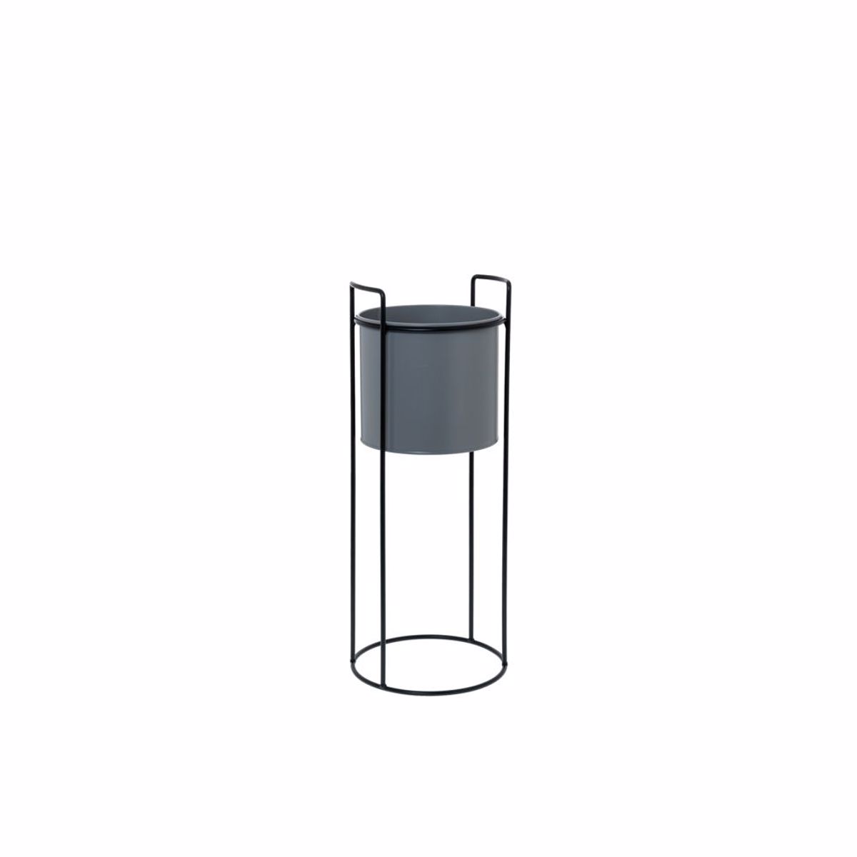 Iliadis Ggri Metalliko Kaspo F19x17cm se Mavri Metalliki Basi F19x50cm 85218