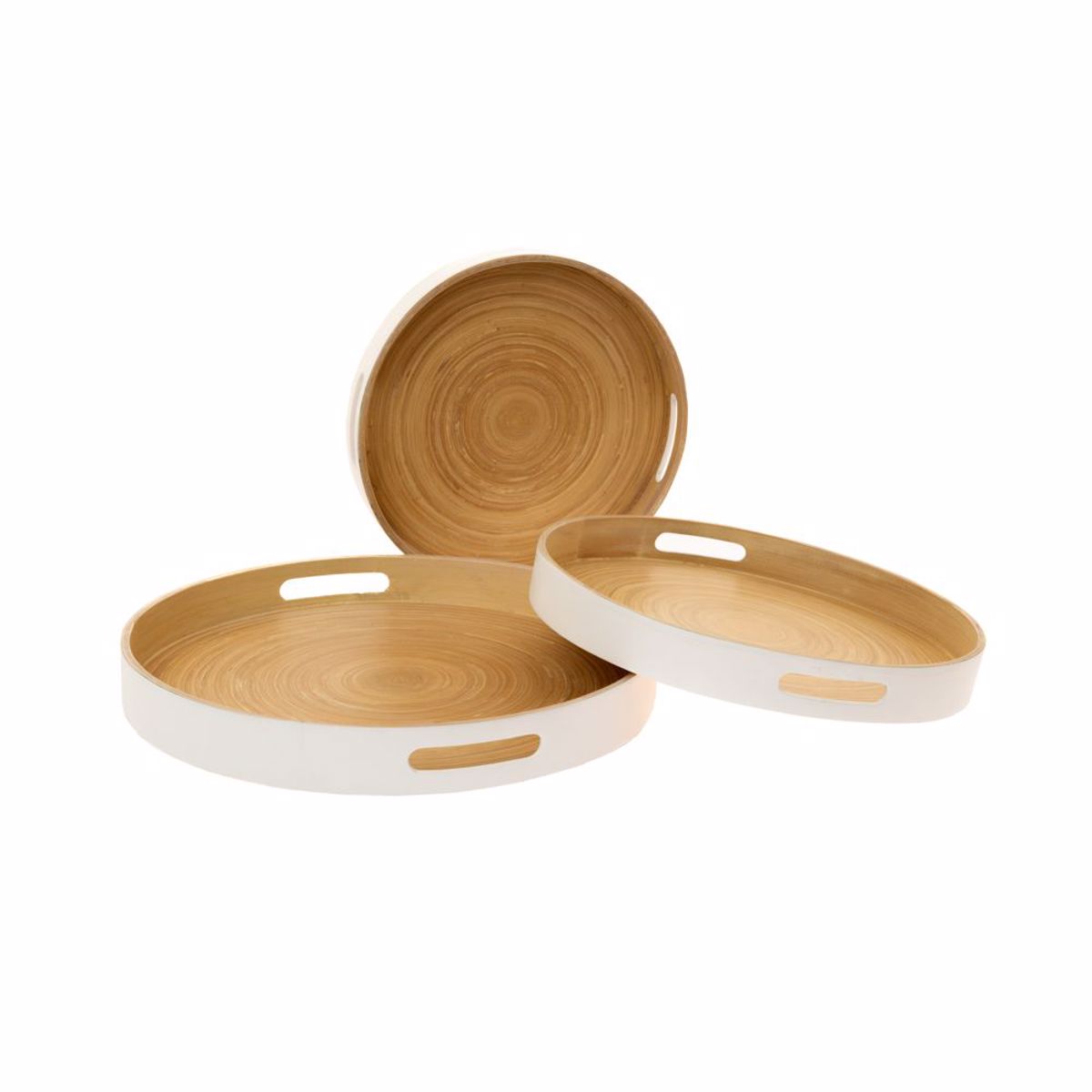 Iliadis Set ton 3 Diskos Lefkos apo Bamboo F40x5/F35x4.5/F30x4 85245