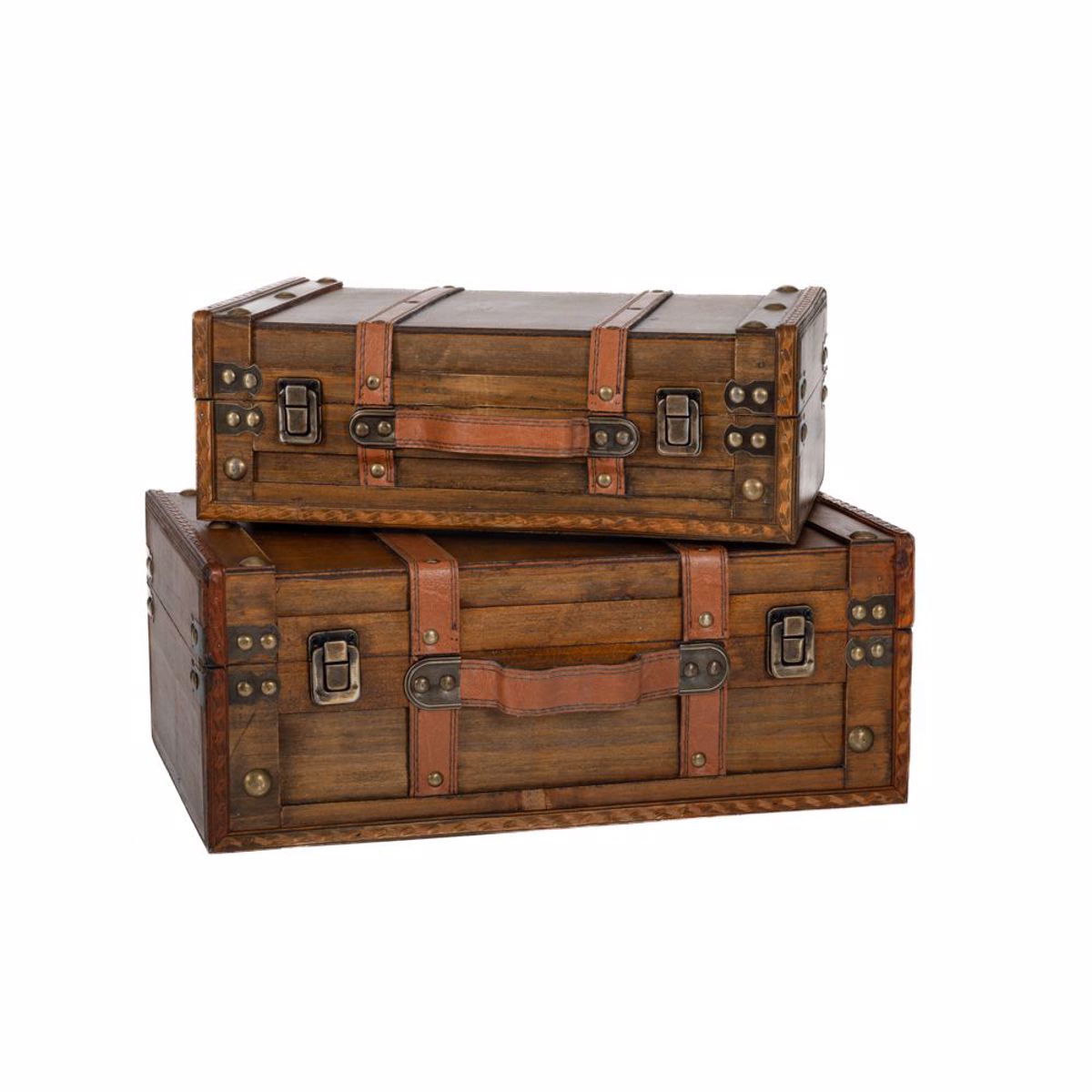 Iliadis Set ton 2 Baoula Xulina Kafe 40x26x15.5cm/34x21x12cm 85336