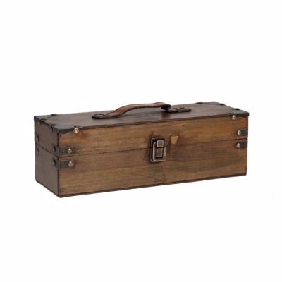 Iliadis Μπουκαλοθήκη Ξύλινη Καφέ 33x11x11cm 85338