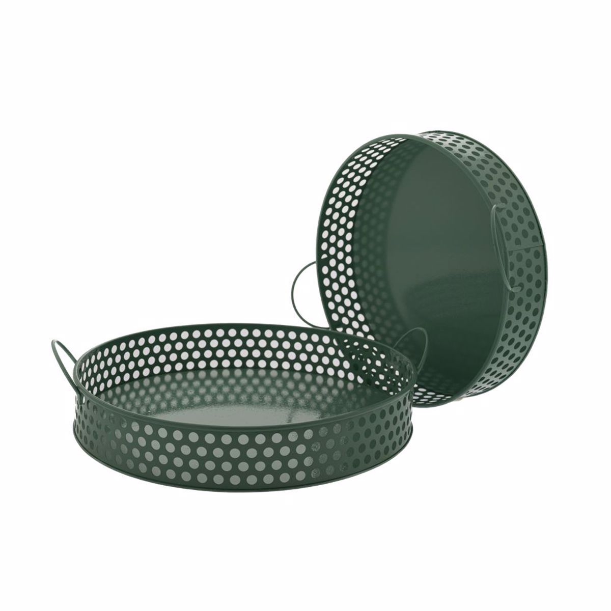 Iliadis Set ton 2 Diskoi Metallikoi Petrol Stronguloi F31x6cm/F26x5cm 85636