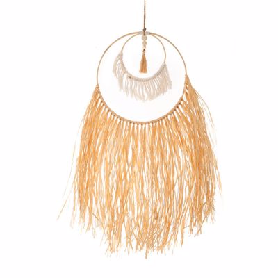 Iliadis Boho Μακραμέ Deco Κρεμαστό Διακοσμητικό με Raffia 30x72cm 85661