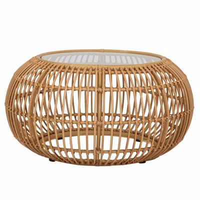 Iliadis Τραπέζι Στρογγυλό Rattan Καφέ Φ85x45cm 87881