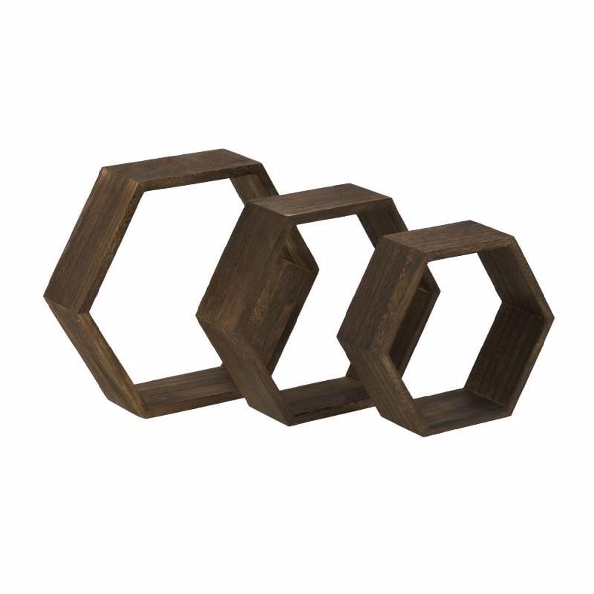 Inart Set ton 3 Rafaki Toixou Xulino Kafe 38X10X33 6-70-861-0007