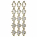 Inart Set ton 3 Kathreptis Toixou Plastikos Xrusos 12X2X87 3-95-413-0013