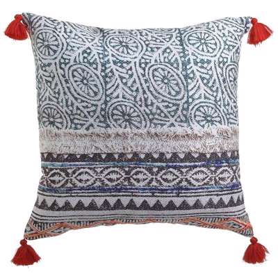 Inart Μαξιλάρι Ύφασμα Multicolor 45Χ45 3-40-865-0233