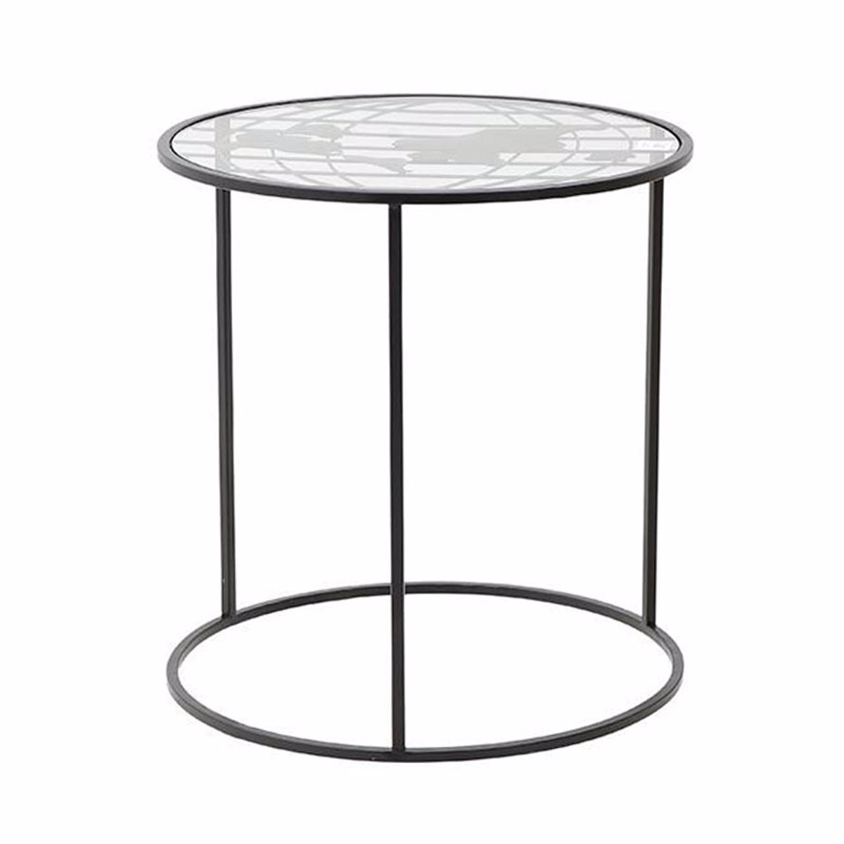 Trapezaki Saloniou Metalliko/Gyalino Mavro F60X60ek (Megthos: Large)