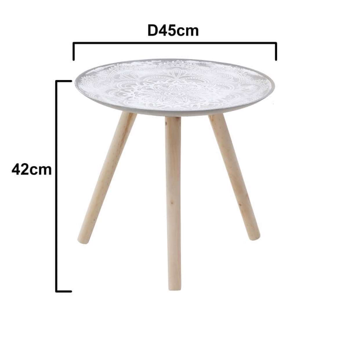 Inart Trapezaki Xulino Ggri Natural F45X42EK 3-50-219-0005
