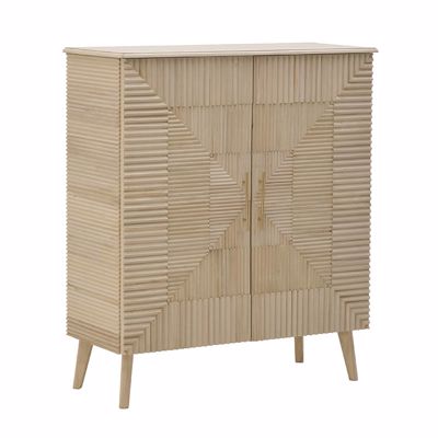 Inart Μπουφές/Ντουλάπι Ξύλινος Φυσικός 100x44x118cm 3-50-482-0144