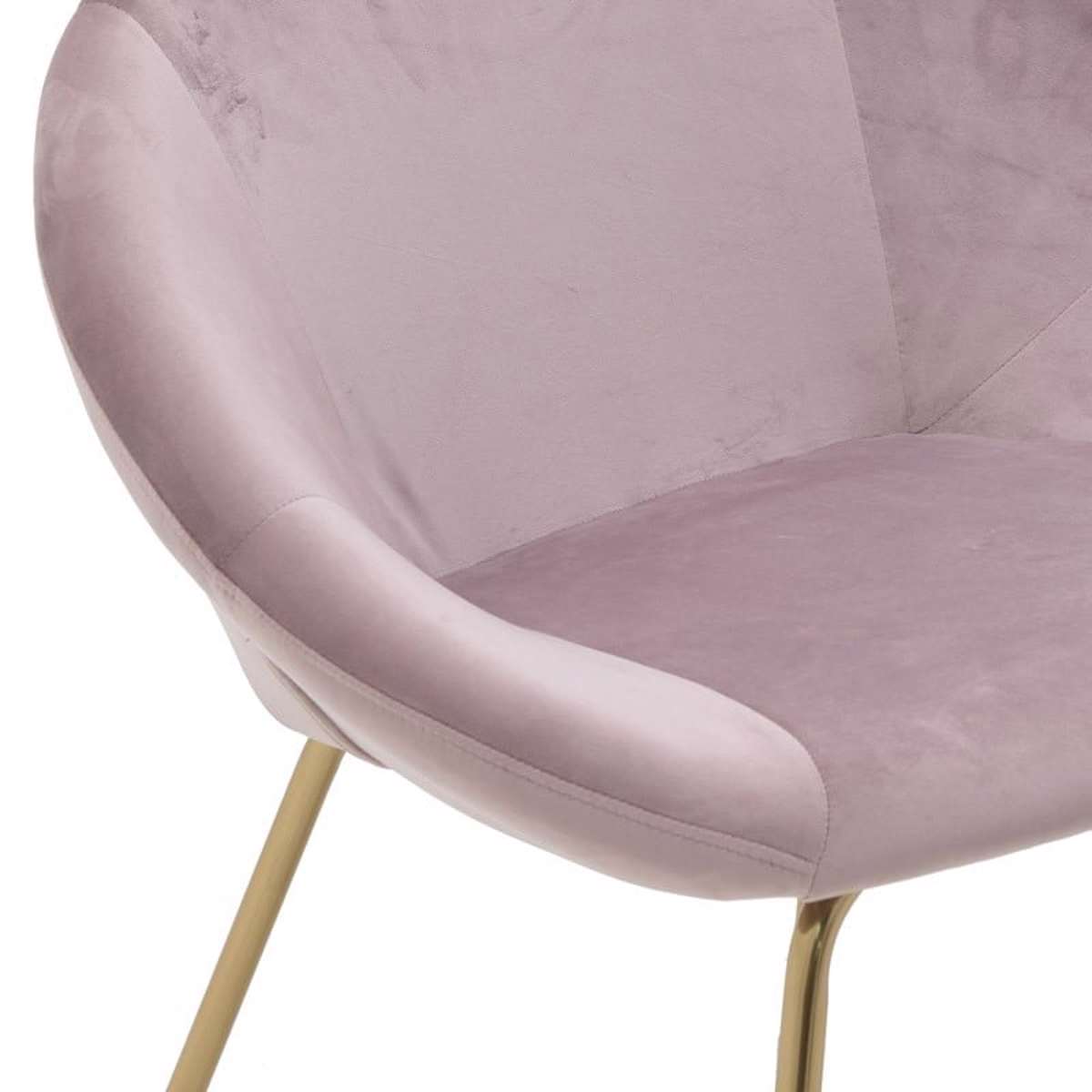 Inart Karekla Metalliki/Beloudini Xrusi/Roz 62X71X75/45 3-50-688-0018