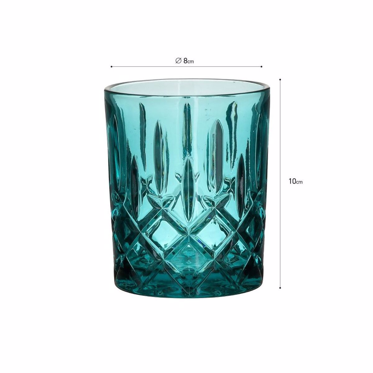 Inart Set ton 6 Potiri Ouiski Gyalino Ble 290cc F8X10 3-60-621-0050