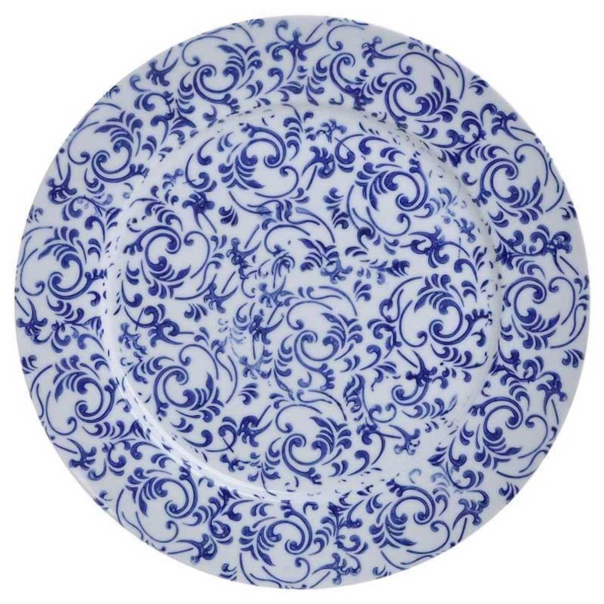 Inart Piatela Keramiki Ble/Aspri D29X3 3-70-830-0020