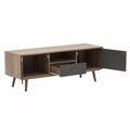 Inart Epiplo Tv Melaminis Natural/Ggri 120X39X45 6-50-308-0016