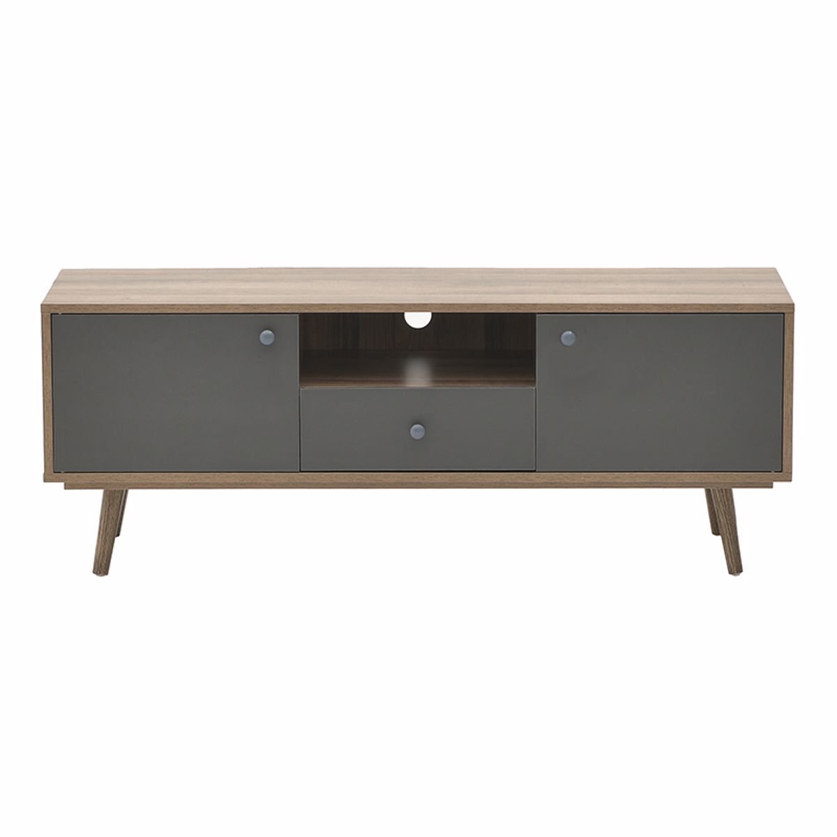 Inart Epiplo Tv Melaminis Natural/Ggri 120X39X45 6-50-308-0016