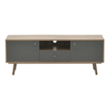 Inart Epiplo Tv Melaminis Natural/Ggri 120X39X45 6-50-308-0016