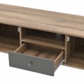 Inart Epiplo Tv Melaminis Natural/Ggri 120X39X45 6-50-308-0016