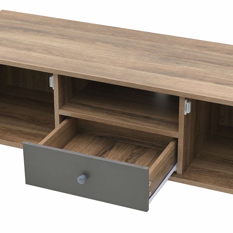 Inart Epiplo Tv Melaminis Natural/Ggri 120X39X45 6-50-308-0016