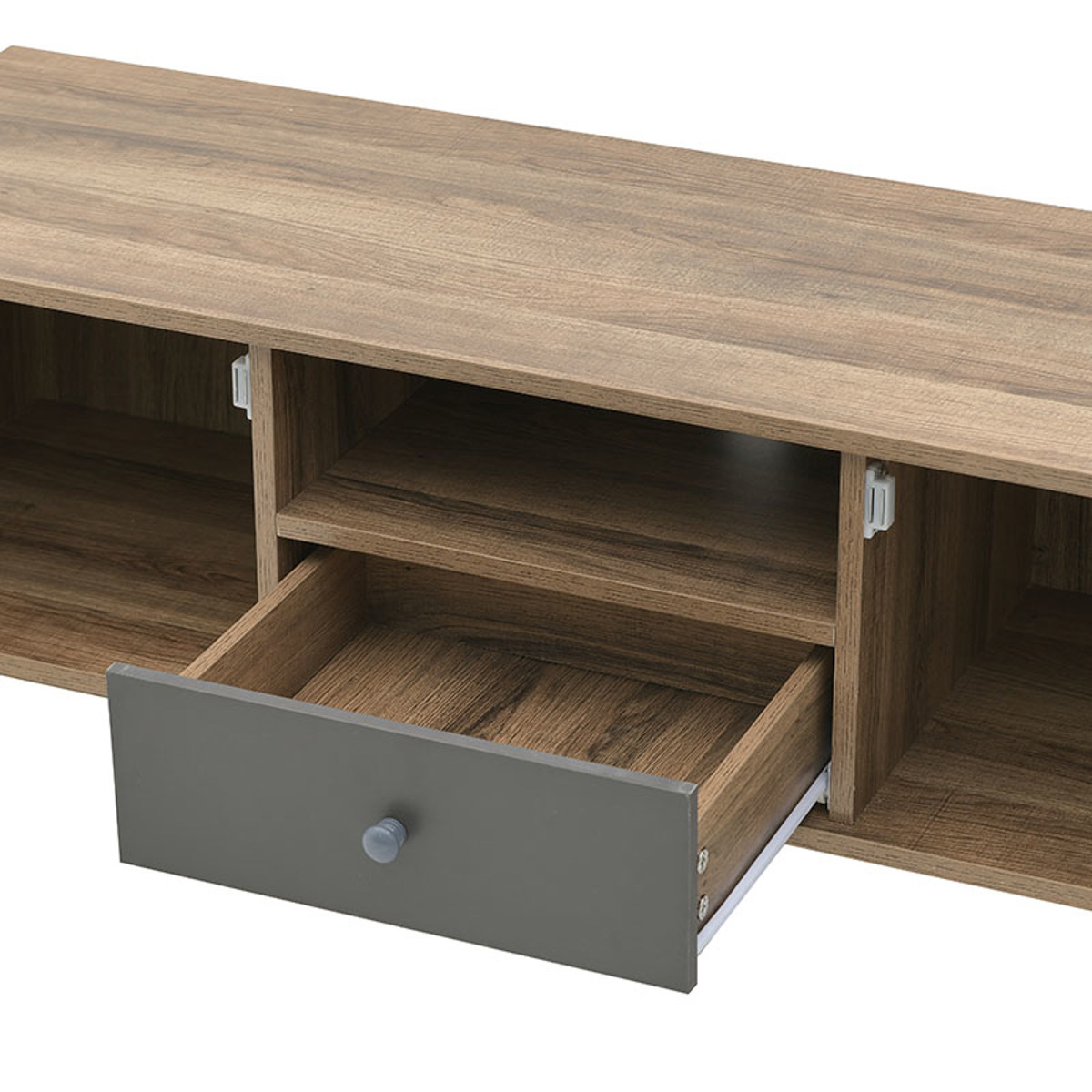 Inart Epiplo Tv Melaminis Natural/Ggri 120X39X45 6-50-308-0016