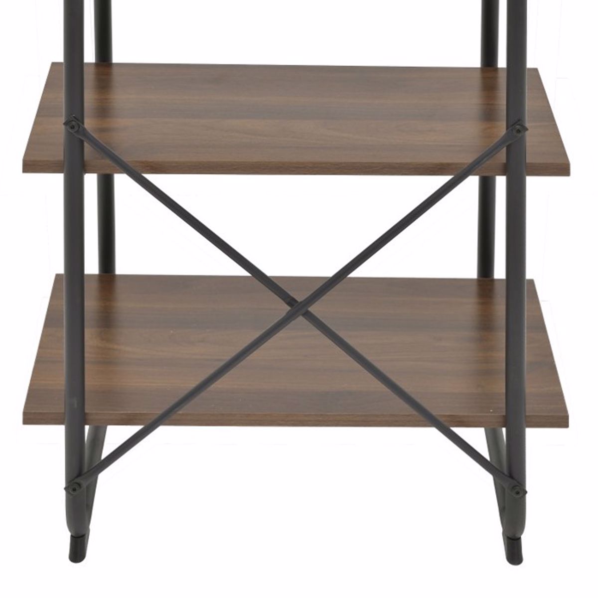 Inart Rafiera Metalliki/Xulini Mavri/Fusiki 60x36x90cm (Megthos: Small)