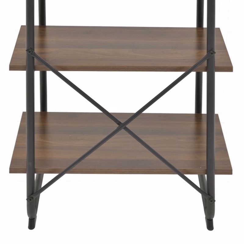 Inart Rafiera Metalliki/Xulini Mavri/Fusiki 60x36x90cm (Megthos: Small)