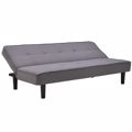 Inart Kanapes/Krebati ufasmatino Moka 179X85X79 (179X103X38) 6-50-647-0003