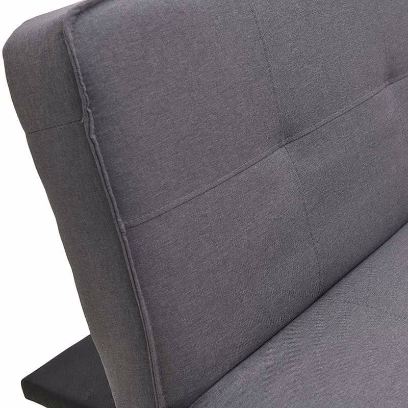 Inart Kanapes/Krebati ufasmatino Moka 179X85X79 (179X103X38) 6-50-647-0003