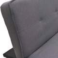 Inart Kanapes/Krebati ufasmatino Moka 179X85X79 (179X103X38) 6-50-647-0003