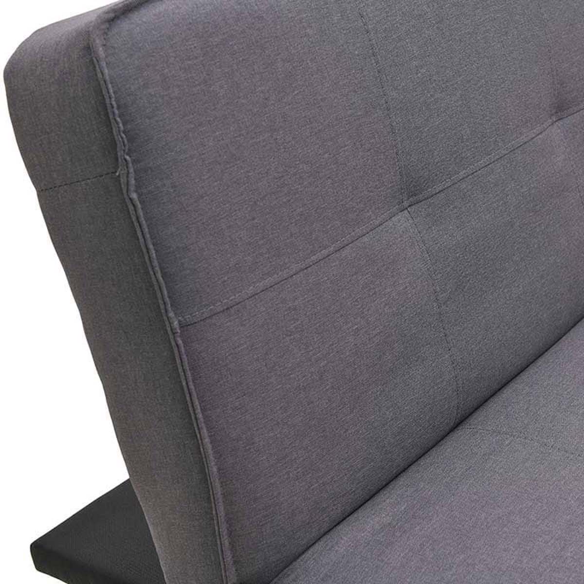 Inart Kanapes/Krebati ufasmatino Moka 179X85X79 (179X103X38) 6-50-647-0003