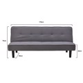 Inart Kanapes/Krebati ufasmatino Moka 179X85X79 (179X103X38) 6-50-647-0003
