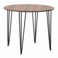 Inart Trapezi Metallo/Melamini Natural/Mavro F90X76 6-50-794-0016