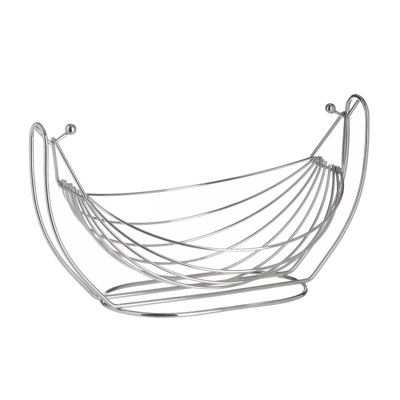 Inart Φρουτιέρα Κρεμαστή Μεταλλική Ασημί 30X22X17 6-60-373-0028