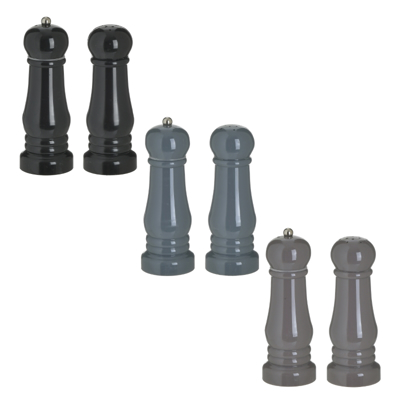 Click Σετ των 2 Μύλος Αλατοπίπερο PS σε 3 Χρώματα 12x6x17cm 6-60-560-0192