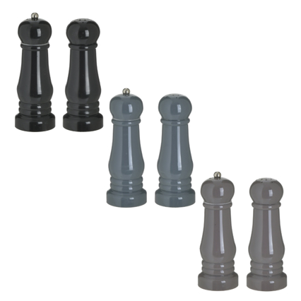 Click Σετ των 2 Μύλος Αλατοπίπερο PS σε 3 Χρώματα 12x6x17cm 6-60-560-0192