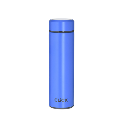 Click Θερμός Μεταλλικός Μπλε 450ml Φ7x23cm 6-60-624-0002