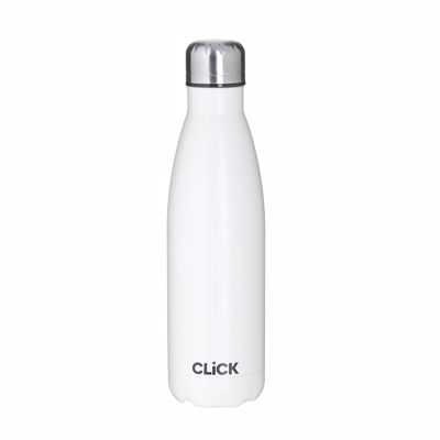 Click Θερμός Μεταλλικός Λευκός 500ml Φ7x27cm 6-60-624-0008