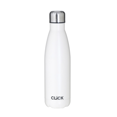 Click Θερμός Μεταλλικός Λευκός 500ml Φ7x27cm 6-60-624-0008