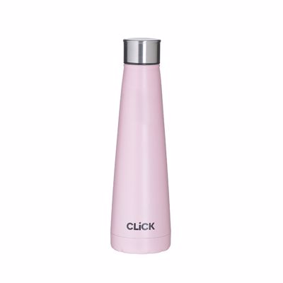 Click Θερμός Μεταλλικός Ροζ 450ml Φ7x25cm 6-60-624-0011