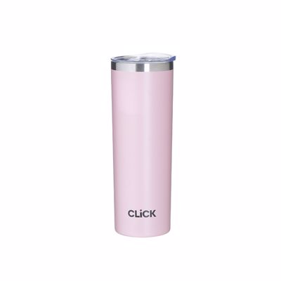 Click Θερμός Μεταλλικός Ροζ 450ml Φ7x22cm 6-60-624-0021