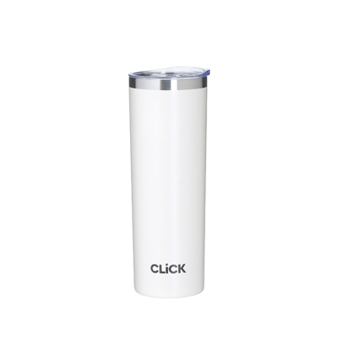 Click Θερμός Μεταλλικός Λευκός 450ml Φ7x22cm 6-60-624-0023