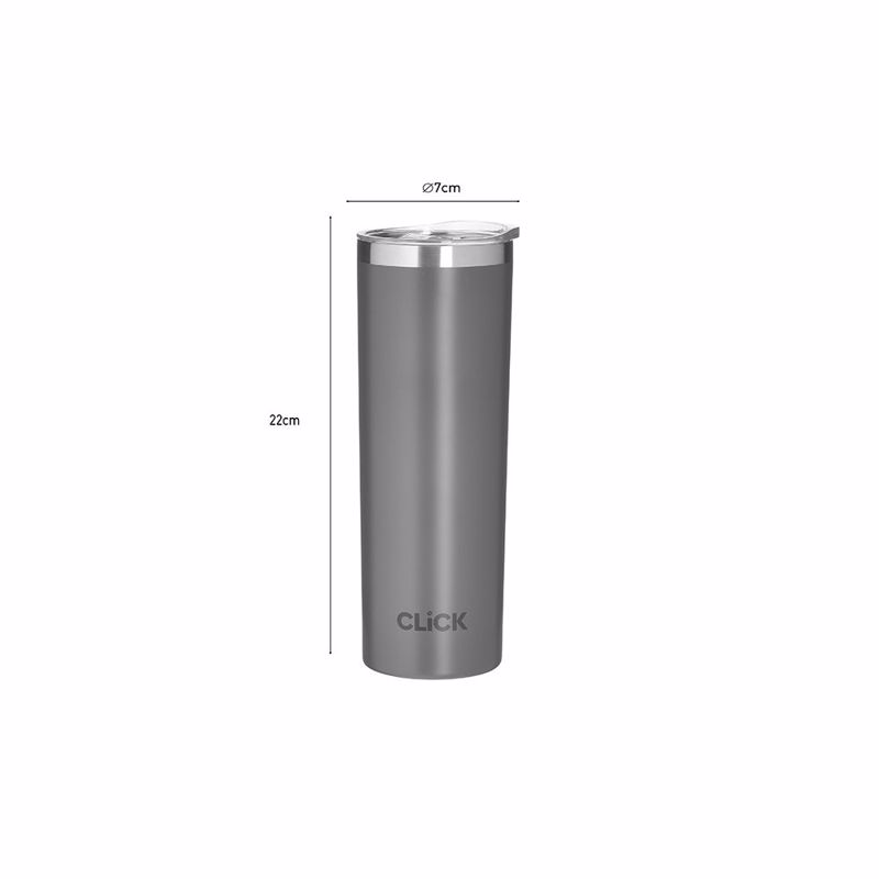Click Thermos Metallikos se Skouro Prasino 450ml F7x22cm 6-60-624-0025