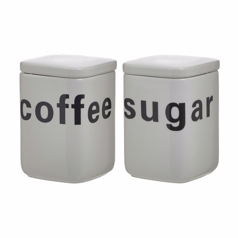 Inart Set 2tmx Doxeio Kafe/Zaxaris Porselani Lefko F10X15 6-60-690-0018