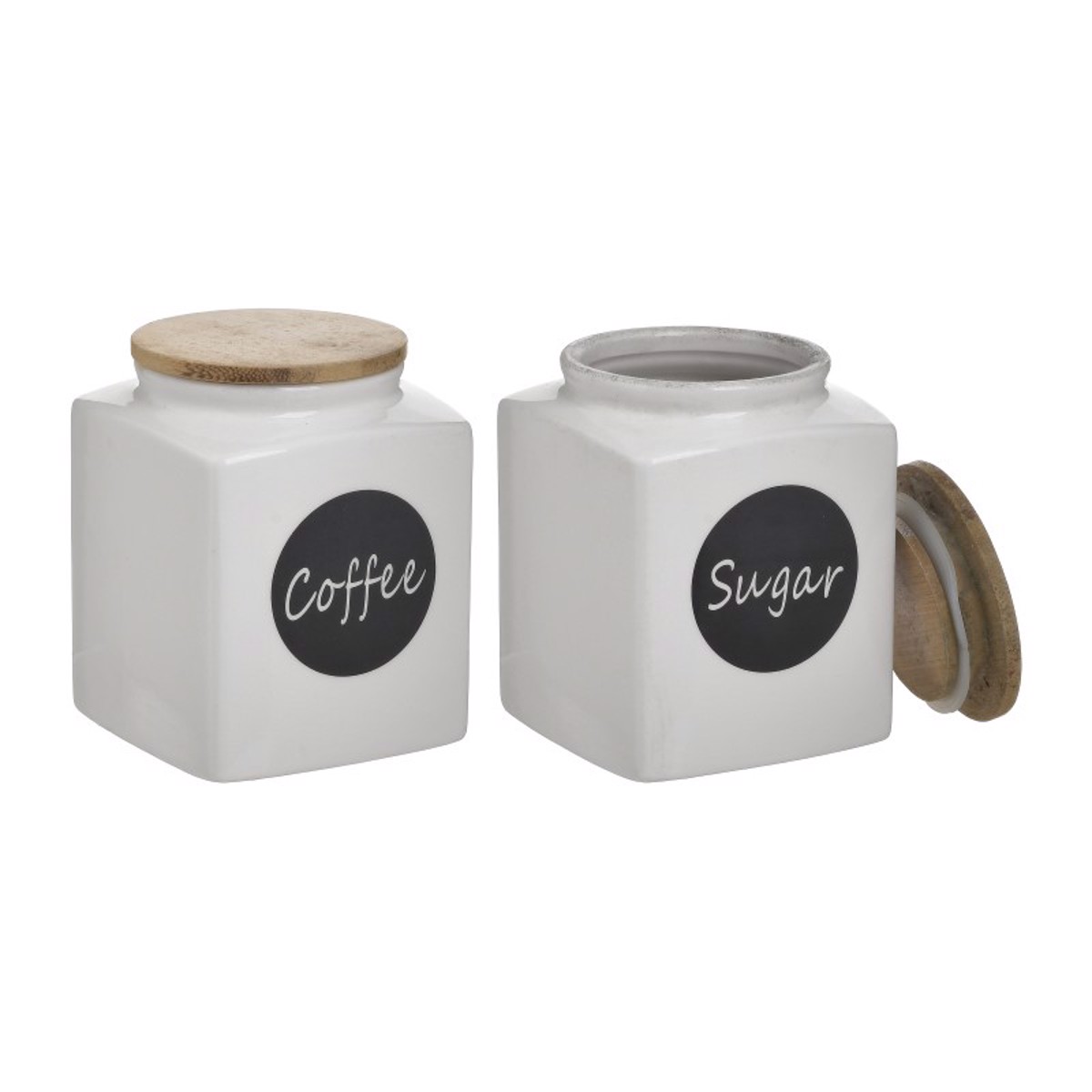 CLICK SET TON 2 DOXEIA KAFE/ZAXARIS PORSELANINA/MPAMPOu LEuKA/MAuRA 750ml 6-60-690-0025